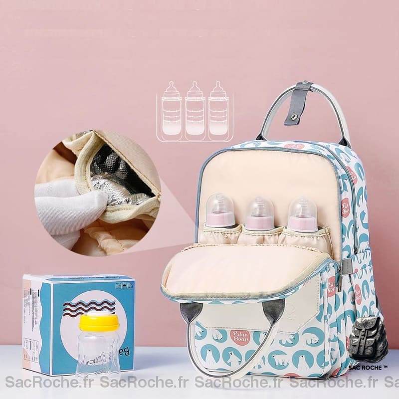 Sac Langer Multifonction Coloré À Dos Bébé