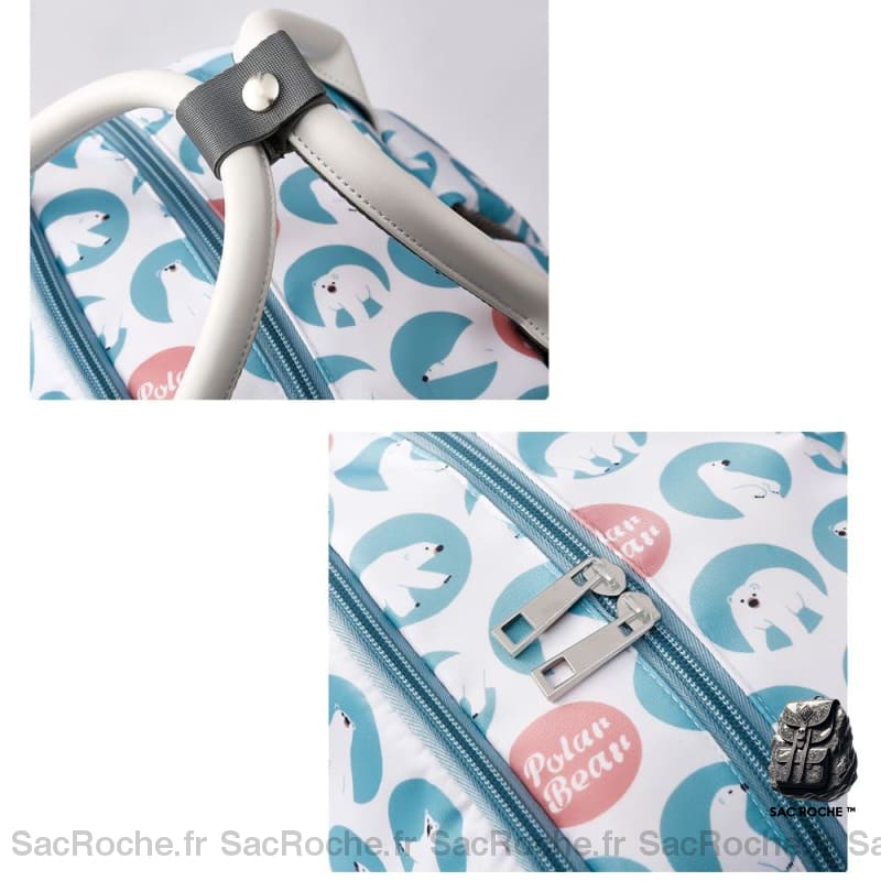 Sac Langer Multifonction Coloré À Dos Bébé