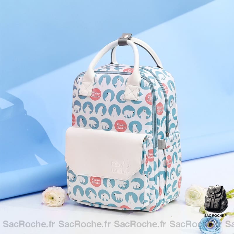 Sac à dos à langer multifonction coloré - Bleu - Sac à main Sac à dos