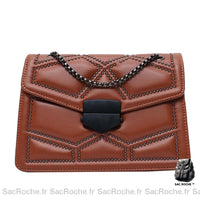 Sac Luxe Bandoulière Petit - modèle Marron - Sac Roche ™