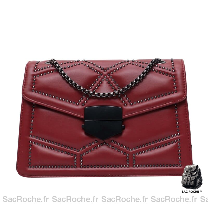 Sac Luxe Bandoulière Petit Rouge Sac À Main Femme