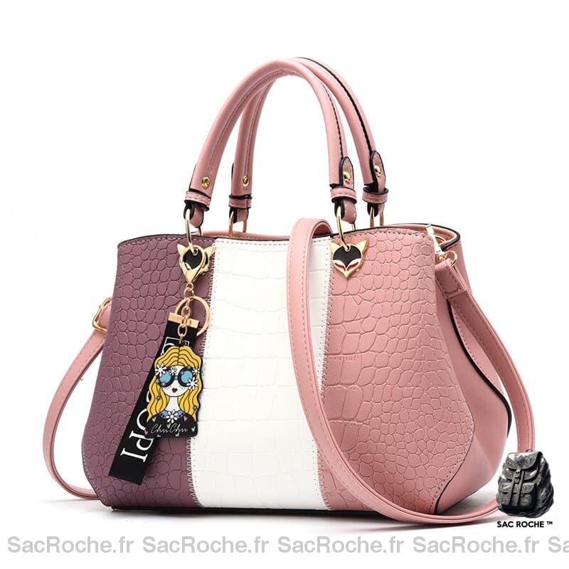 Sac Main Ado Fille Tendance Rose À Main Femme