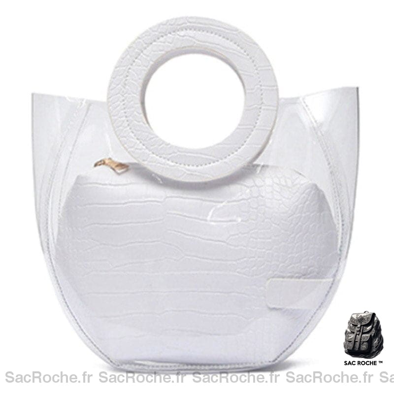 Sac Main Anse Femme Blanc / 25X23X10Cm À Main Femme