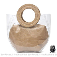 Sac main anse femme - modèle Kaki / 25x23x10cm - Sac Roche ™