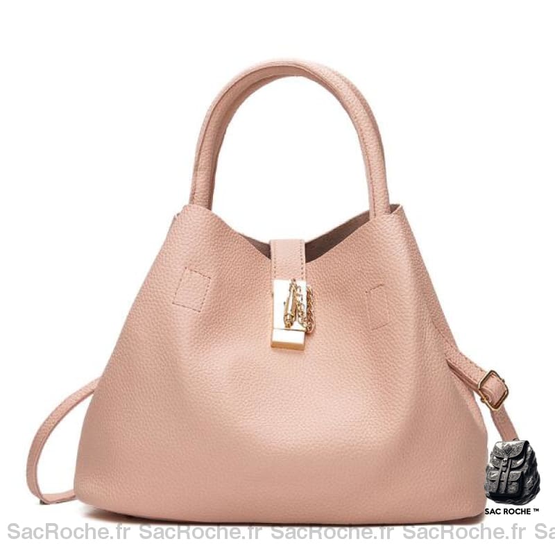 Sac Main Antivol Femme Rose À