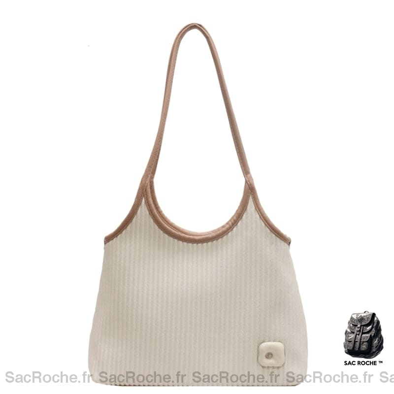 Sac Main Blanc Femme Tendance 2018 / 30X26X12Cm À