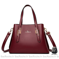 Sac Main Bordeaux Femme - Sac Roche ™
