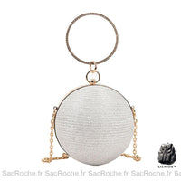 Sac Main Boule Femme - modèle Argenté - Sac Roche ™