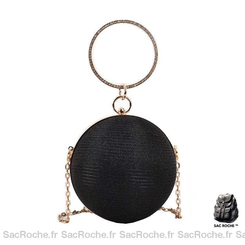 Sac Main Boule Femme Noir À