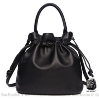 Sac Main Bourses Femme Cuir - modèle Noir / 27x27x13cm - Sac Roche ™