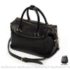 Sac Main Bowling Cuir Femme Noir / 30X16X18Cm À