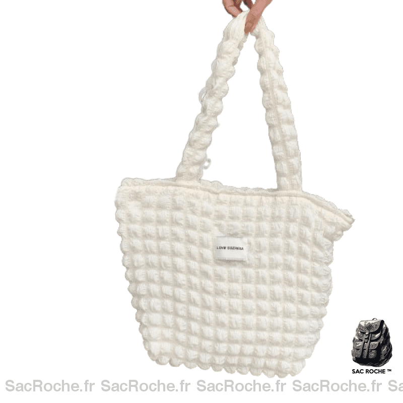 Sac Main Caba Femme Tendance Blanc À