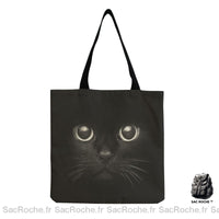 Sac Main Cabas Noir Femme - modèle hm1298 Cat Bag - Sac Roche ™