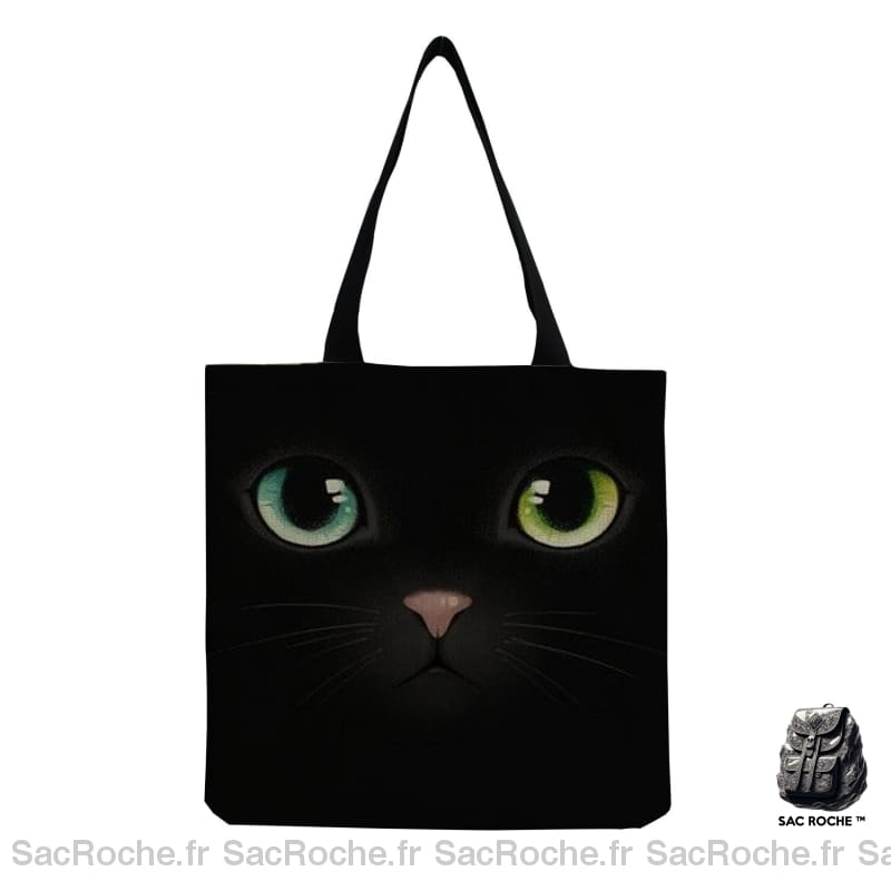 Sac Main Cabas Noir Femme Hm7500 Cat Bag À