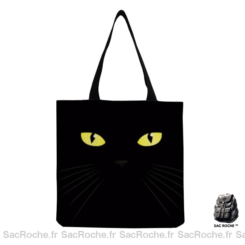 Sac Main Cabas Noir Femme Hm7502 Cat Bag À