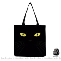 Sac Main Cabas Noir Femme - modèle hm7502 Cat Bag - Sac Roche ™