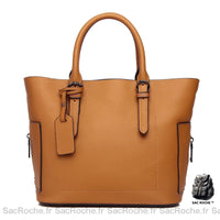 Sac Main Camel Cuir Femme - Sac Roche ™