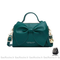 Sac Main Chic Tendance Nœud Papillon - modèle Vert - Sac Roche ™