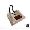 Sac Main Cours Beige Élégant Café / 33Cmx26Cmx11Cm À Main Pour Les Cours