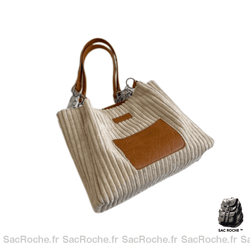 Sac Main Cours Beige Élégant Camel / 33Cmx26Cmx11Cm À Main Pour Les Cours