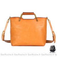 Sac Main Cours Cuir Classique - modèle Orange - Sac Roche ™