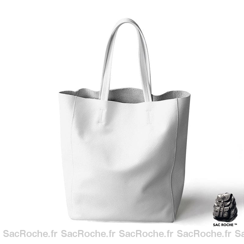 Sac Main Cours Femme Blanc À Pour Les