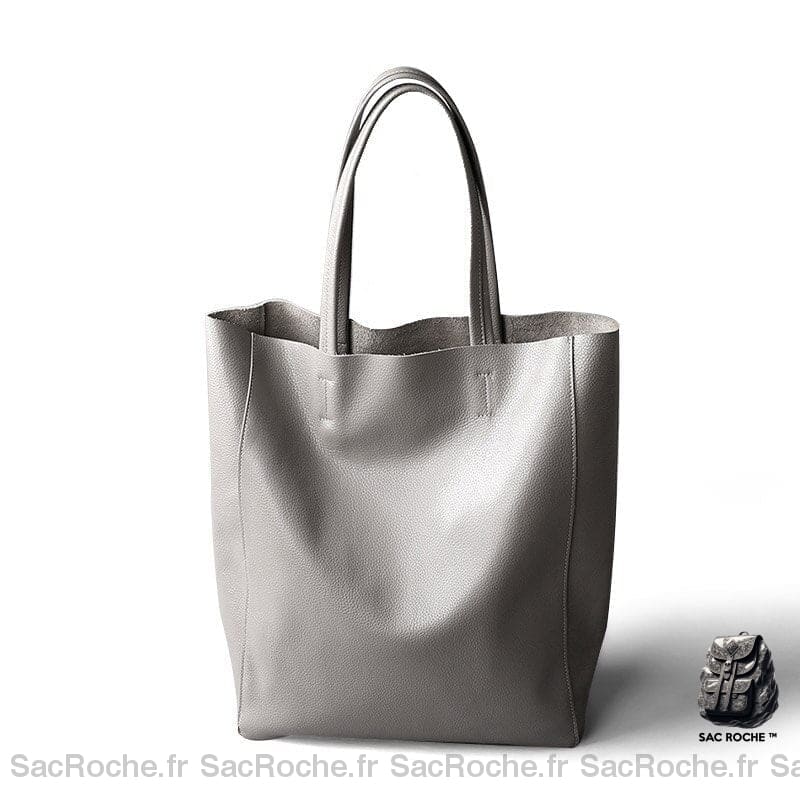 Sac Main Cours Femme Gris À Pour Les