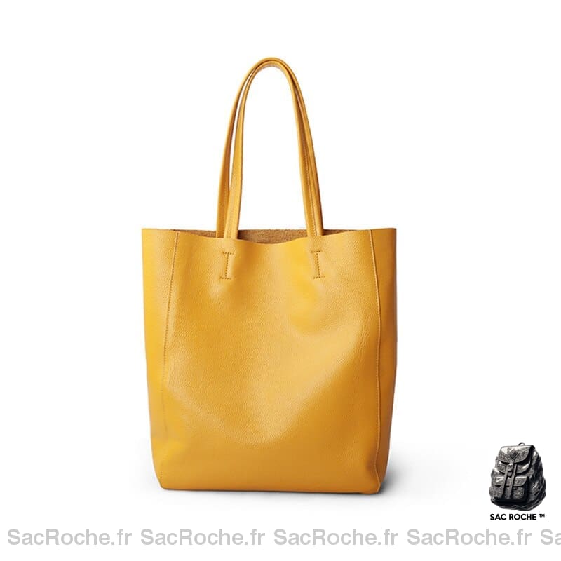 Sac Main Cours Femme Jaune À Pour Les