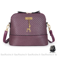 Sac main cuir artificiel petit - modèle Gris foncé - Sac Roche ™