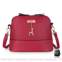 Sac main cuir artificiel petit - modèle Rouge - Sac Roche ™
