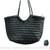 Sac Main Cuir Artisanal Femme - modèle Noir - Sac Roche ™