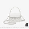 Sac Main Cuir Blanc Femme / 20X8X13Cm À