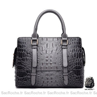Sac main cuir croco - Sac Roche ™