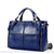 Sac main cuir croûte petit - modèle Bleu - Sac Roche ™