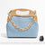 Sac Main Cuir Femme Classique - modèle Bleu - Sac Roche ™