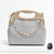 Sac Main Cuir Femme Classique - modèle Gris - Sac Roche ™