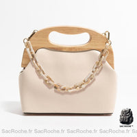 Sac Main Cuir Femme Classique - modèle Ivoire - Sac Roche ™