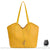 Sac Main Cuir Femme Élégant - modèle Jaune / 31x16x27cm - Sac Roche ™