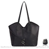 Sac Main Cuir Femme Élégant Noir / 31X16X27Cm À