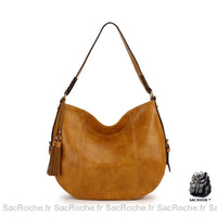 Sac Main Cuir Femme Italien - modèle Jaune - Sac Roche ™