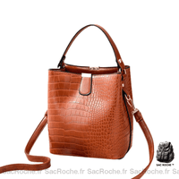 Sac main cuir femme - modèle Jaune - Sac Roche ™