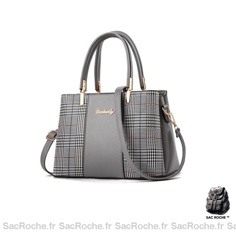 Sac Main Cuir Femme Luxe Petit Gris À Main Femme