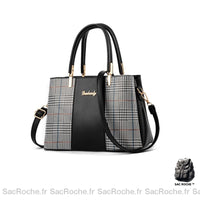 Sac main cuir femme luxe petit - modèle Noir - Sac Roche ™