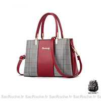 Sac main cuir femme luxe petit - modèle Rouge - Sac Roche ™