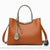 Sac Main Cuir Femme - modèle Marron / 28x12x20cm - Sac Roche ™