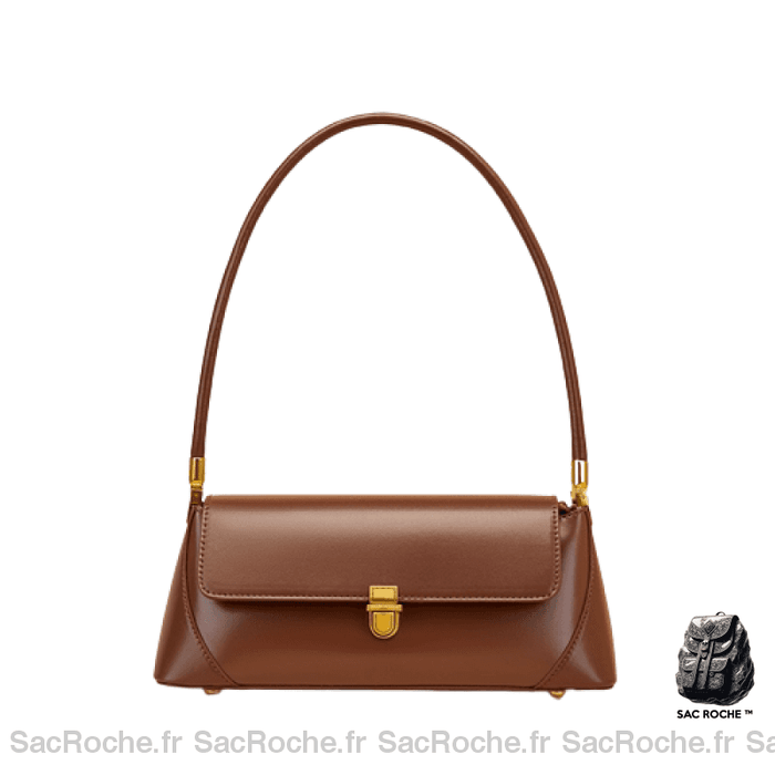 Sac Main Cuir Femme Marron Marron / 28X13X9Cm À Main Femme