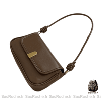 Sac main cuir femme pas cher - modèle Marron / 25x13x5cm - Sac Roche ™