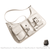 Sac main cuir femme poches multi - modèle Blanc cassé / 30x20x8cm - Sac Roche ™