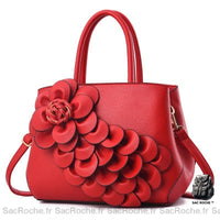 Sac Main Cuir Femme Prix Bas - modèle Rouge - Sac Roche ™