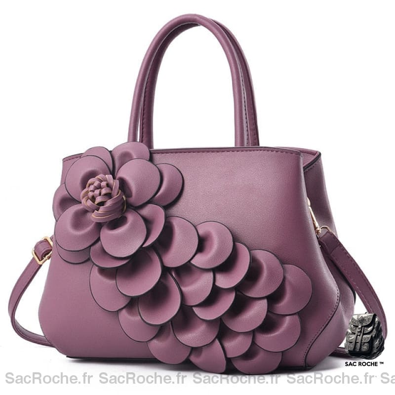 Sac Main Cuir Femme Prix Bas Violet À